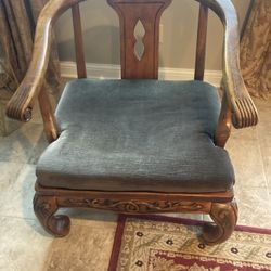 Wooden Chair With Cushion 