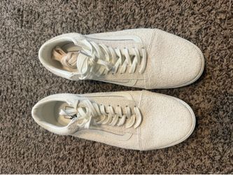 New White Suede Old Skool Vans