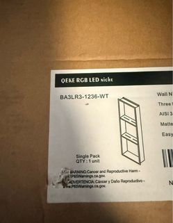 wall niche with LED light