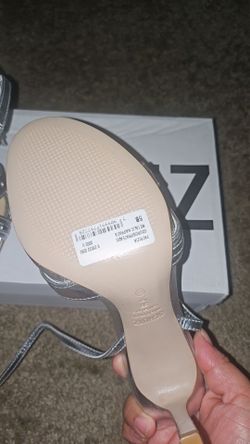 Brand new schutz silver heels