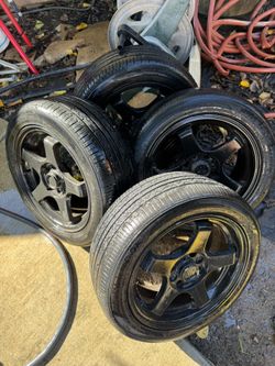 15“ Rims & Tires 195/50/15 4x100 Bolt Pattern 