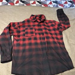Plaid Button down Shirt- XXL