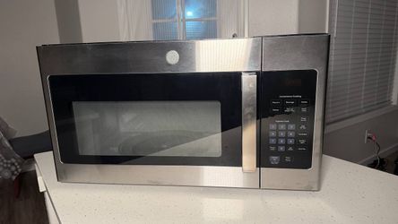 GE 1.6 Cu Ft Over-the-Range Microwave — Stainless Steel