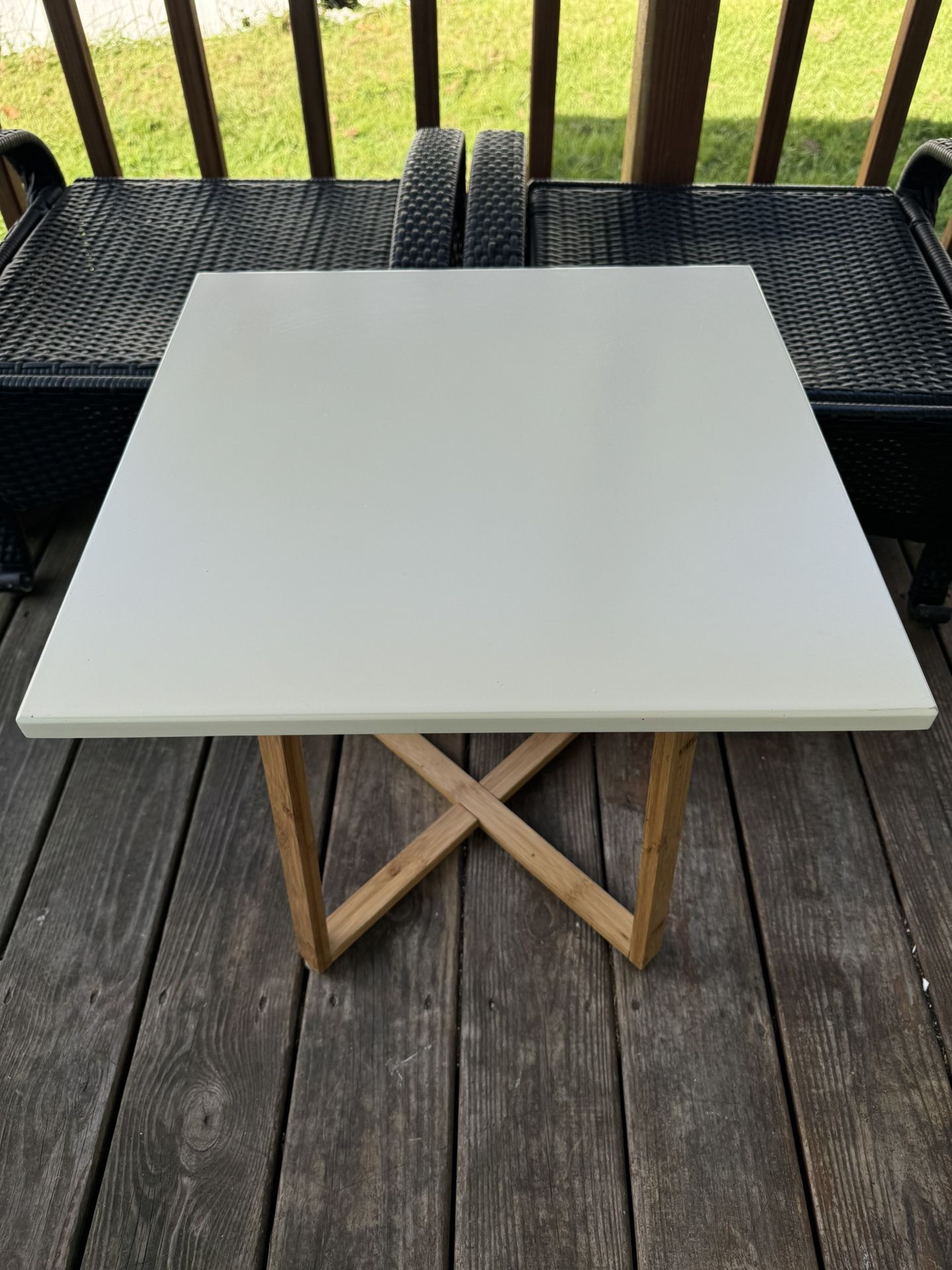 Bamboo Square End Table