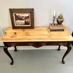 Beautiful Vintage Solid Wood Entryway Table