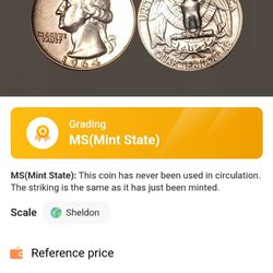 1964 D U.S Quarter Dollar Uncirculated Mint 