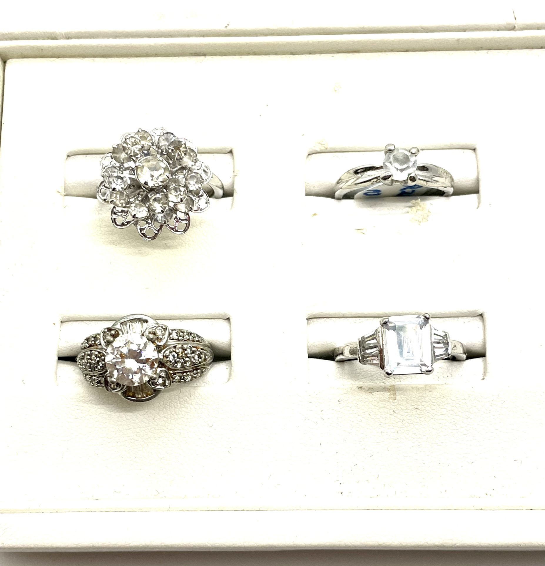 Lot Of 4 Rings-sterling, Sarah Cov, More