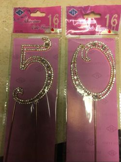 3.75" RHINESTONE CAKE TOPPER