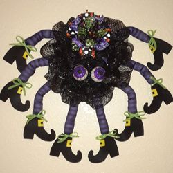 Halloween Spider Wreath / Decoration 