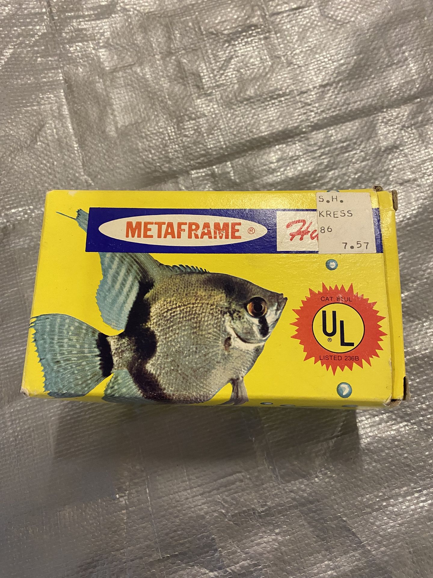 Vintage Metaframe Hush 1 aquarium, fish Tank Air pump In Original Box