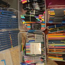 Markers, Colored Pencils, Pens galore!!!