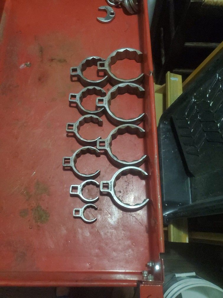 Snap On Set Of Crowfoot Wrenches 10 Pieces