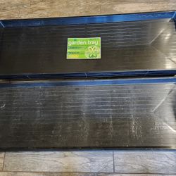 5 jumbo garden trays - Thick sturdy - fit 4ft metal wire rack shelving perfectly