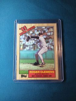 1987 Topps Roger Clemens '86 Record Breaker Card