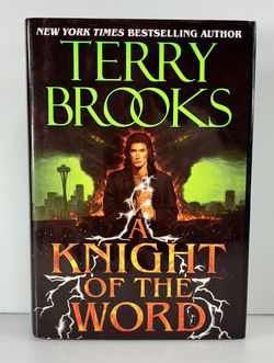 A Knight of the Word Inscribed by Terry Brooks 1998 First Edition Hardback