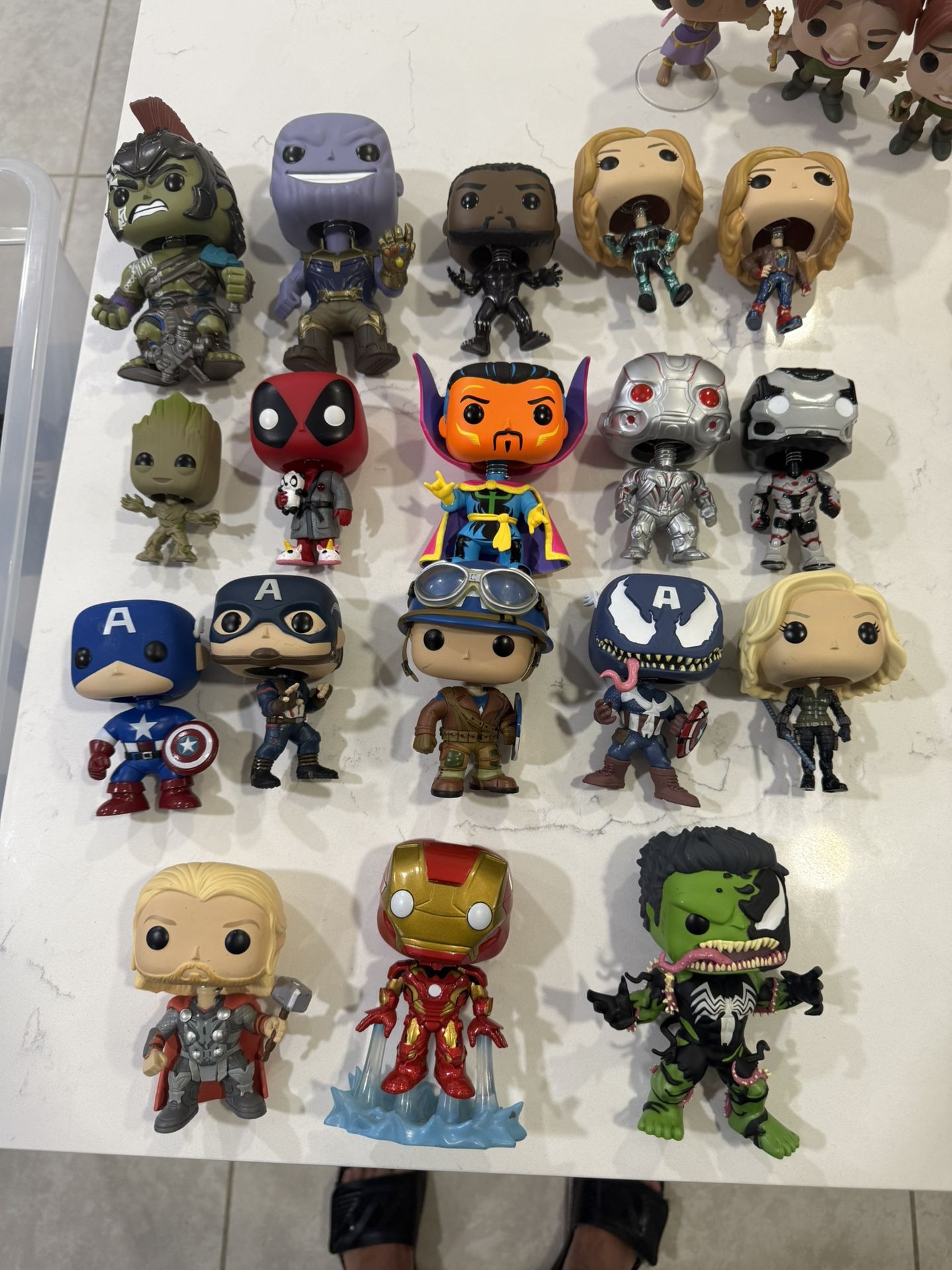 Funko Pop Marvel Iron Man Captain America Thor Lot