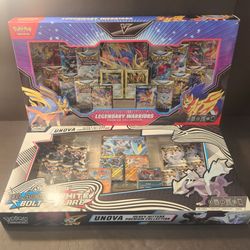 New Pokemon SWSH Legendary Warriors Premium Collection  Fusion Strike Unova Heavy Hitters  Premium Box Bolt Flare