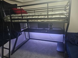 Full size loft gaming bed