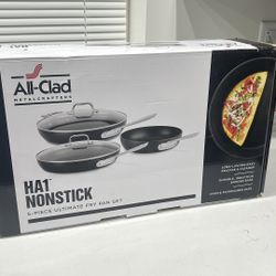 All-Clad HA1 Nonstick 5-Piece Ultimate Fry Pan Set