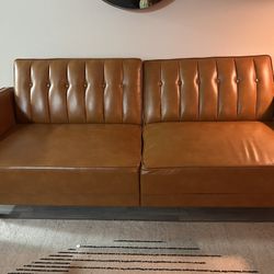Leather Brown Couch