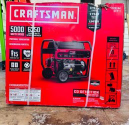 Craftsman Portable Generator 5000w/6250 Starting Watts