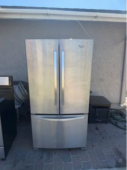 Whirlpool counter depth stainless refrigerator