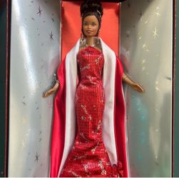 African-American Red Dress Asha Face doll Mattel