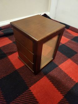 Wooden Picture Frame Box With 3 Drawers