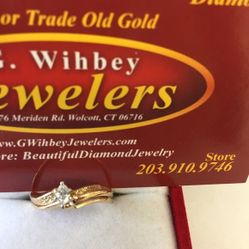 14 Kt Gold & diamond engagement ring