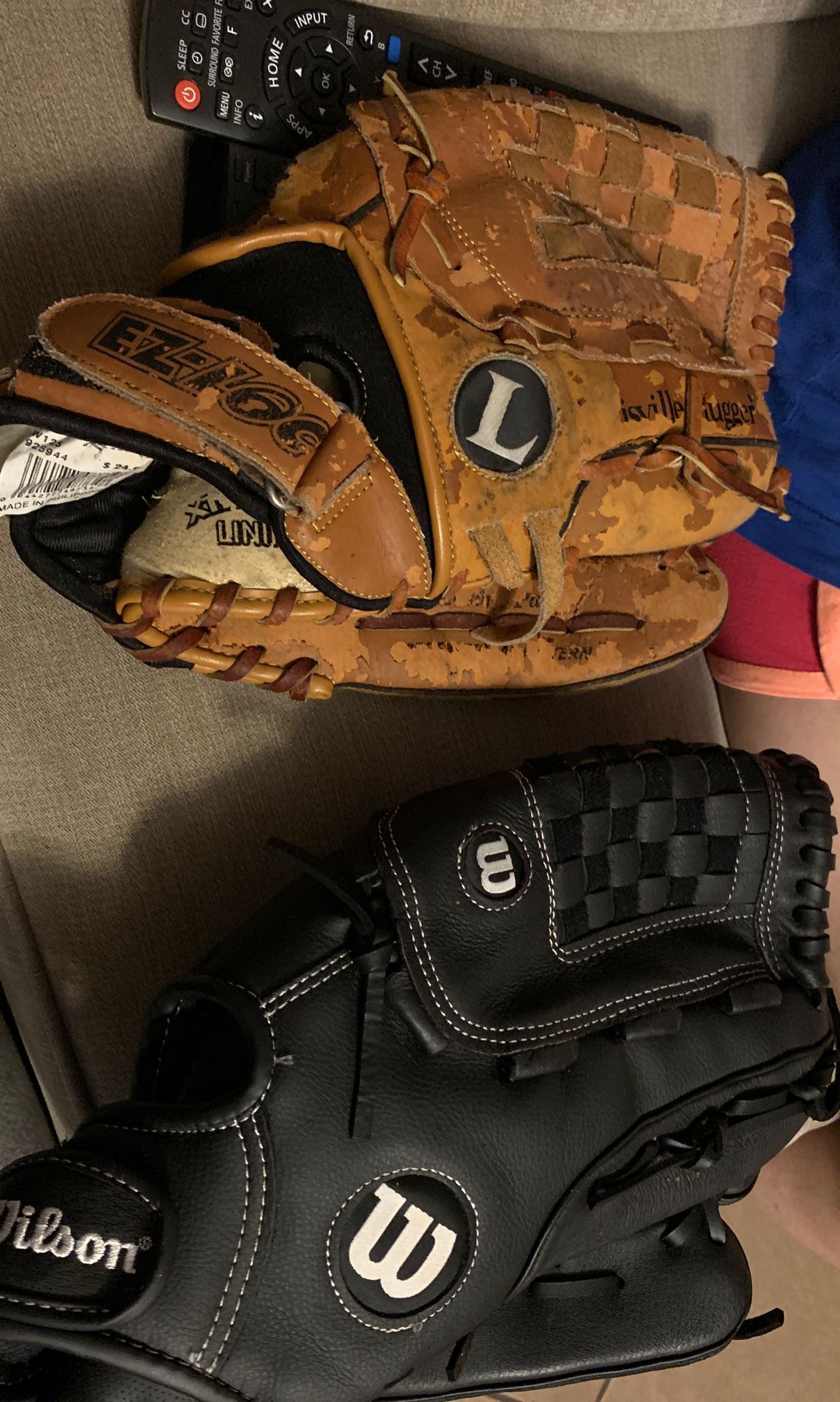 Baseball gloves $5 each