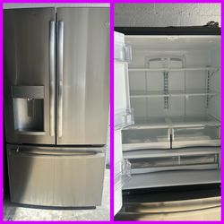 GE stainless Steel Refrigerator, French Door Refrigerator 