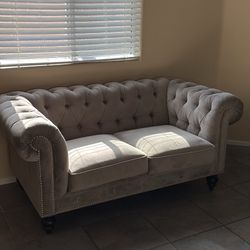 Light Grey Loveseat 
