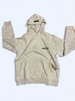 Fear of God Essentials Pullover Hoodie color light oatme
