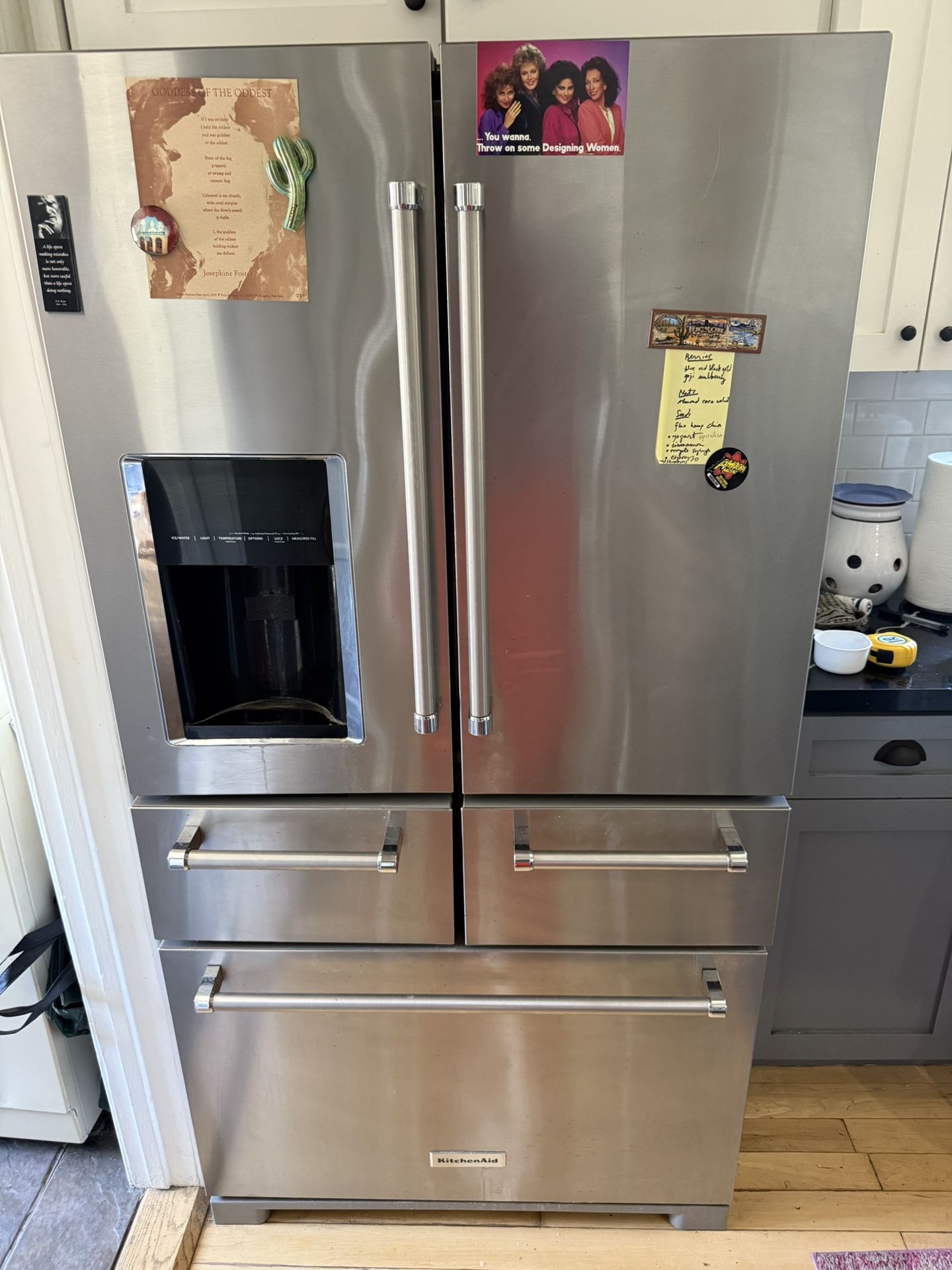 KitchenAid KRMF706ESS 25.8 Cu. Ft. 5 French Door Stainless Steel Refrigerator - Silver