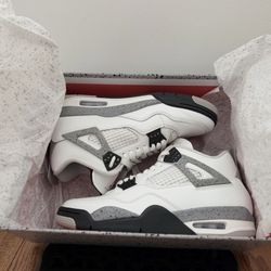 Jordan Air Jordan 4 Retro OG White Cement 2025 Leather Men's US Size 8.5 FV5029