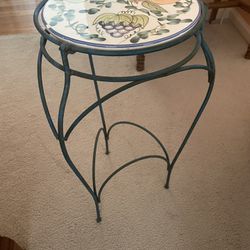 Indoor/Outdoor Wrought Iron Table