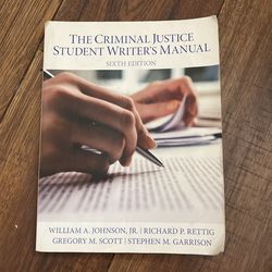 The Criminal Justice Student Writer’s Manual