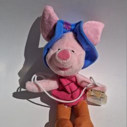 Mattel Star Bean Winnie the Pooh LASSO ROPING PIGLET 9" Stuffed Animal 