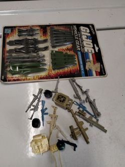 Gi joe accessories and weapons vintage