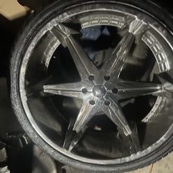 26 inch rims and tire 6 Lug