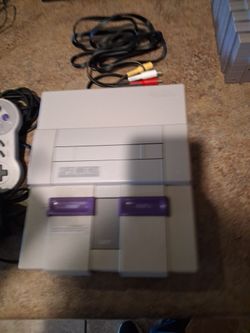 Super Nintendo system fully tested comes with two controllers and old hookups ready to go $85 pick up in Glendale