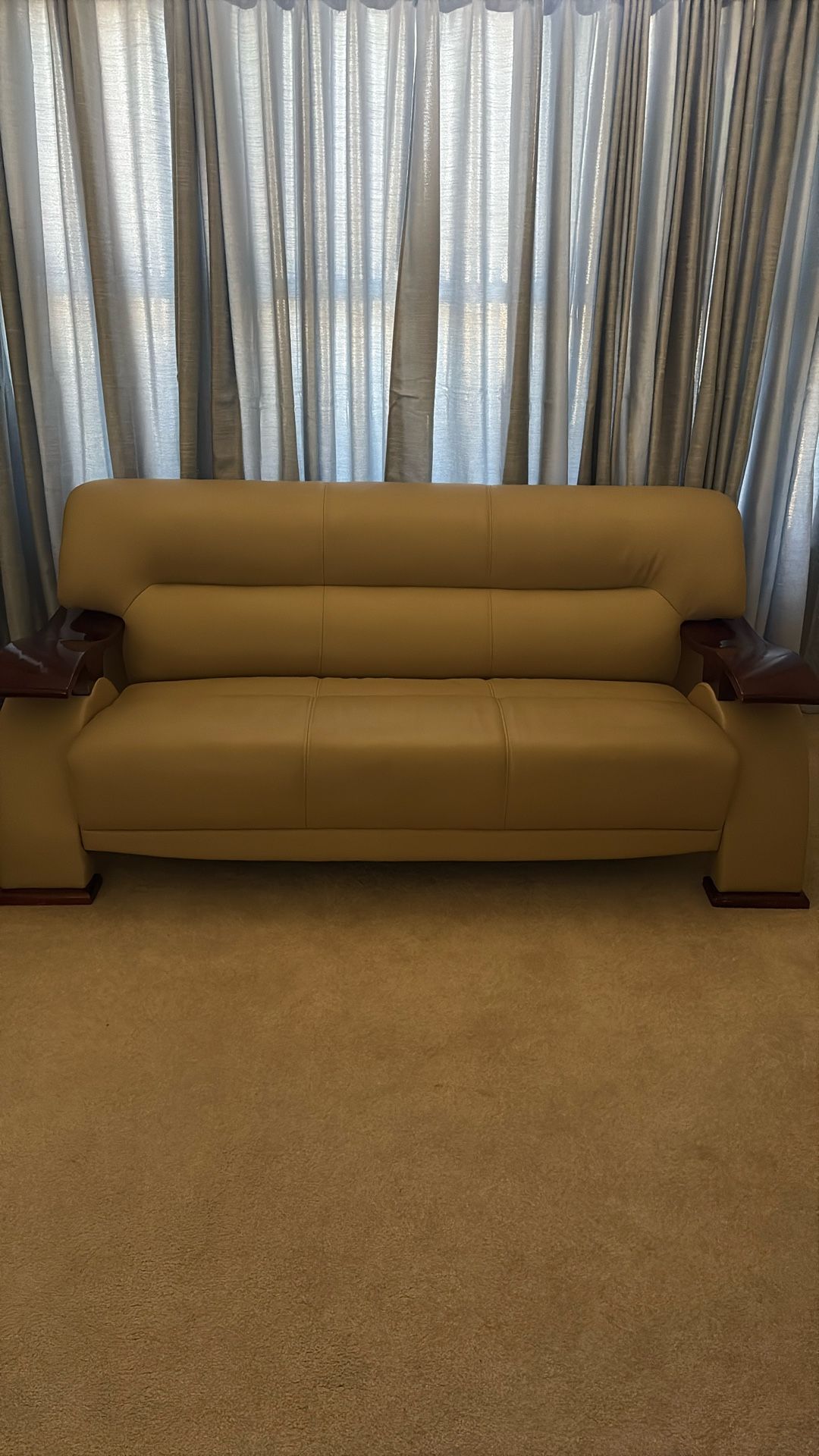 Living Room Sofa and Chair(Leather)