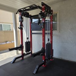 Vesta Pro Series 2in1 Squat Rack | Functional Trainer | 400lb Weight Stack | Commercial Grade | Gym Equipment | FREE DELIVERY🚚 🔴