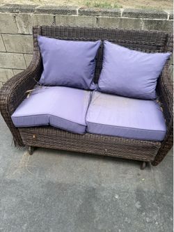 Rocking Wicker Chair 25