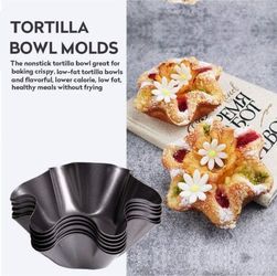Nonstick Tortilla Bowl Molds Set