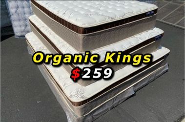 Kingg Size Organic Cloud Comfort Europillowtop 12in