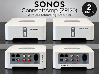 2 Sonos Connect Wireless Streaming Amplifiers – Tested Working