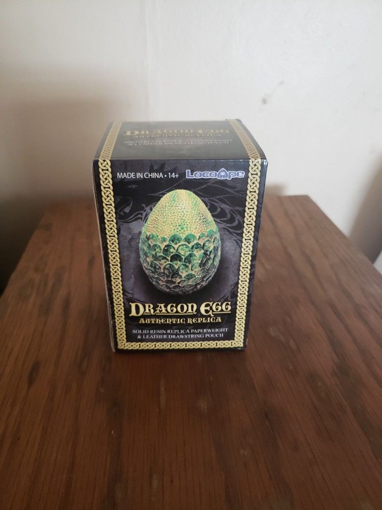LocoApe RED Dragon Egg Paperweight Replica Solid Resin