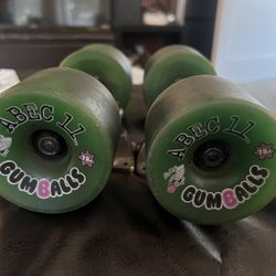 Soft Fast Longboard Wheels 78a 76mm Abec 11 Gimballs Skateboard Wheels Bearings And Speed Demons Skateboard Trucks