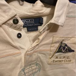 Ralph Lauren Polo Yacht Club ( RLPC ) Size Medium ( Custom Fit ) Mens Polo Shirt 